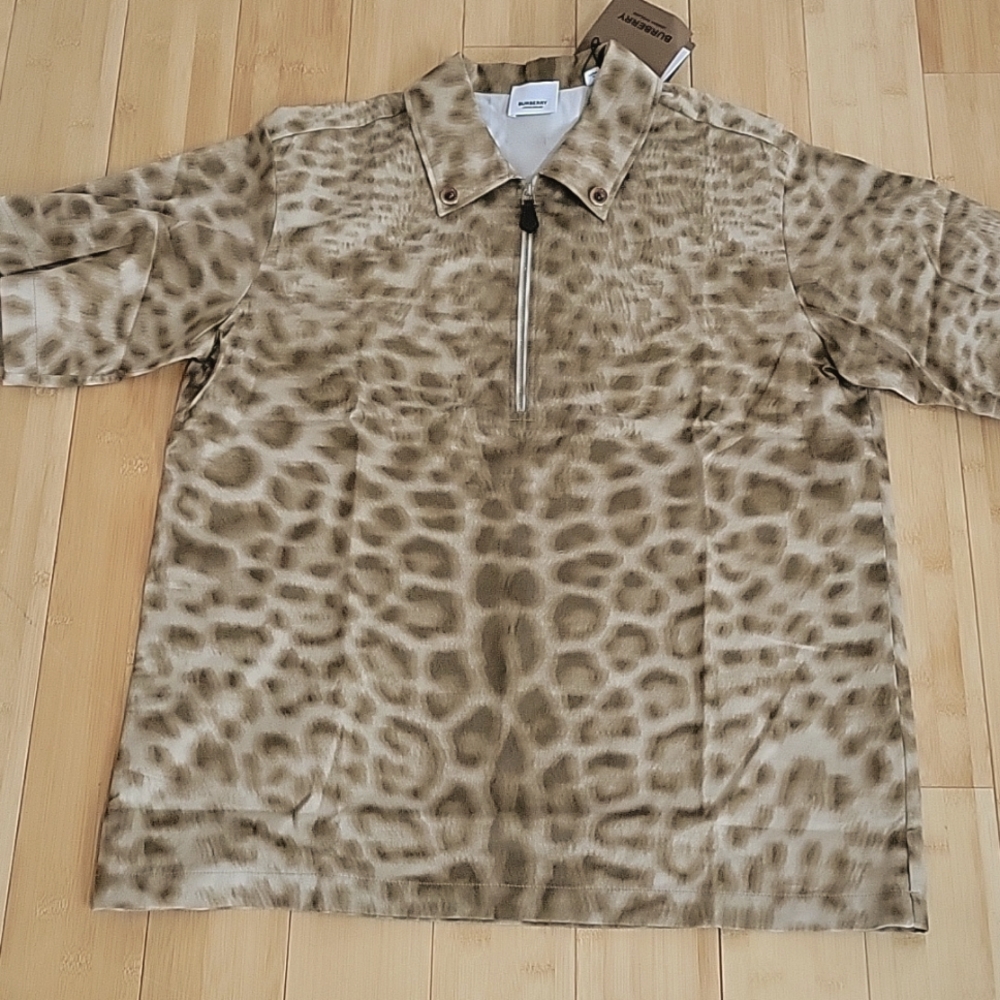 Burberry Animal Print Polo Shirt